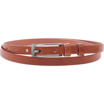 Opasek Dámský úzký kožený opasek Špongr 1555 koňakově hnědý Velikost = obvod pasu (cm): 100 cm