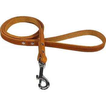 Vodítko pro psa Bafpet Vodítko z maštěné kůže ZUBR 120cm/14mm přírodní