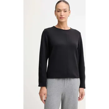 Dámská mikina Mikina United Colors of Benetton dámská, černá barva, hladká, 3QAFD10AU 99X, vel. XS