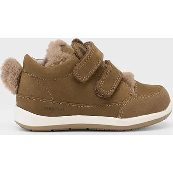 Dámské polobotky Dětské kožené polobotky Mayoral hnědá barva, 42589 42589.59C.Baby.9BYA 82X, EUR 24