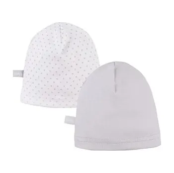 Kojenecký body EWA 906793 Czapka Smerfetka 2-pak szara 68