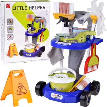 Hra na obchod JOKO Úklidový set pro děti s vozíkem a vysavačem