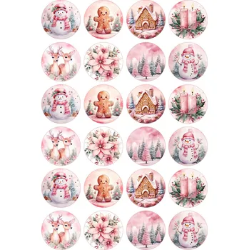 Jedlá dekorace na dort VÁNOCE-29 Materiál: Jedlý papír