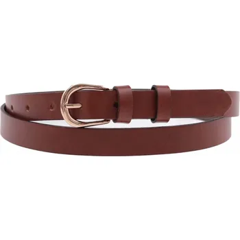 Opasek Dámský úzký kožený opasek Špongr 20063 koňakově hnědý Velikost = obvod pasu (cm): 95 cm