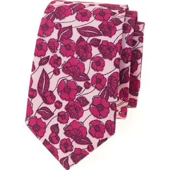 Kravata Avantgard Kravata SLIM LUX bavlněná, 571-51108, Růžová/fuxiová