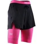 kraťasy dámské X-BIONIC X-BIONIC® EFFEKTOR 2IN1 SHORTS WMN X BLACK/NEO PINK - L