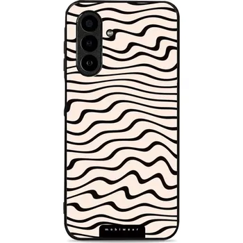 Pouzdro na mobilní telefon Lesklý kryt Mobiwear Glossy - Samsung Galaxy A17 / A17 5G - GA62G Vlnky na béžové (Prémiové lesklé pouzdro, obal, kryt Mobiwear Glossy na mobil Samsung Galaxy A17 / A17 5G - GA62G Vlnky na béžové, materiál Plast + TPU silikon - krytí po všech stranách,)
