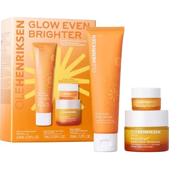 OLEHENRIKSEN Glow Even Brighter OLEHENRIKSEN Truth Juice Daily Cleanser čisticí a odličovací gel 60 ml + OLEHENRIKSEN Truth Banana Bright+ Eye Crème rozjasňující oční krém 7 ml + OLEHENRIKSEN Truth Banana Bright+ Instant Glow Moisturizer rozjasňující denn