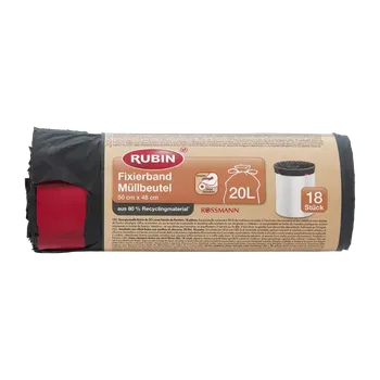 Pytle na odpadky RUBIN Pytle na odpad s elastickým lemem 20L 18 ks