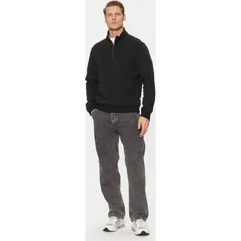 Pánská mikina Jack & Jones Mikina Bradley 12250747 Černá Relaxed Fit S