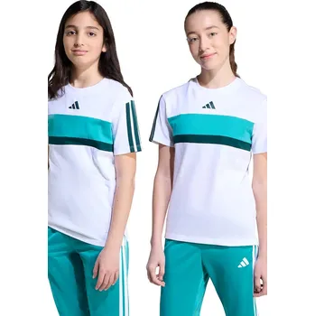 Dětské bavlněné tričko adidas JX0192 bílá 00X, vel. 152