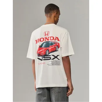 Pánská móda Tričko s potiskem Honda - XL - House - krémový - 095HY-01X