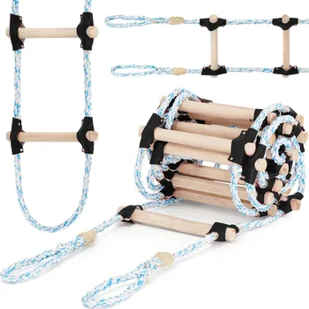 Žebřík Higher Lanový žebřík, 12m, černý | HIGHER