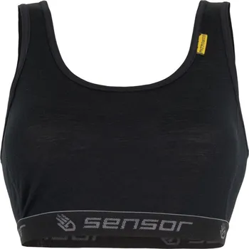 Dámské termoprádlo dámská podprsenka SENSOR MERINO ACTIVE dámská podprsenka, černá - XL