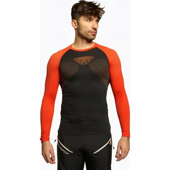 Pánské oblečení Pánské termo tričko DYNAFIT Speed Dryarn LS černo-červené 08-0000071056