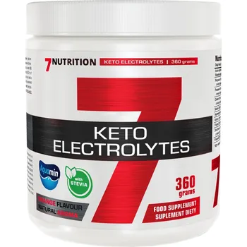 Iontový nápoj 7NUTRITION Keto Electrolytes 360 g, sypká směs s elektrolyty, vitamíny a HMB Varianta: Pomeranč