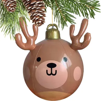 Vánoční dekorace Univerzál Nafukovací vánoční sobí koule