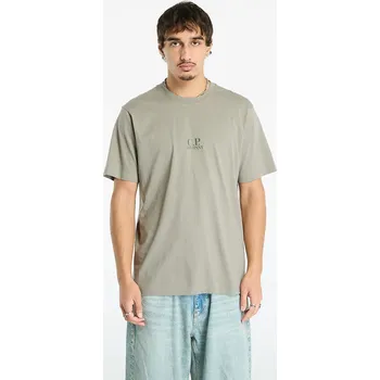 Pánské tričko Tričko C.P. Company 30/1 Jersey British Sailor Short Sleeve Logo T-Shirt Fungi Grey XL