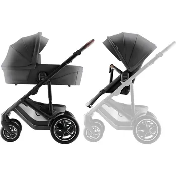 Kočárek BRITAX RÖMER set kočárek Smile 5Z + hluboká korba Style, Mineral Grey