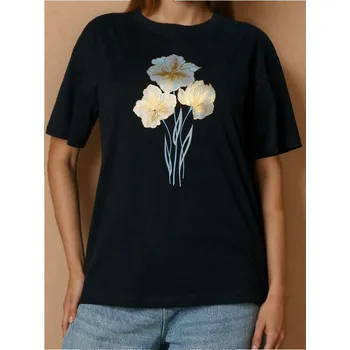 Sinsay - Tričko s krátkým rukávem - černá - 465FG-99J - 465FG-99J-S