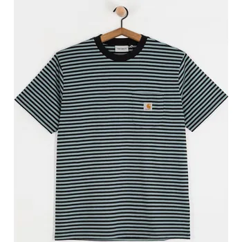 Pánské tričko Carhartt WIP Verner Pocket (verner stripe/black/citadel) L, barevná
