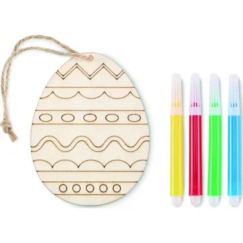 Sada na malování, dřevěné vejce 70 bez potisku bez potisku