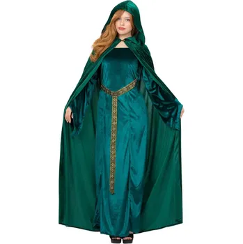 Deluxe plášť s kapucí smaragdově zelený