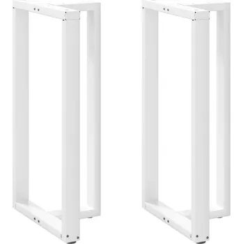Obývací pokoj vidaXL Nohy barového stolu ve tvaru T, 2 ks, , 60 x 35 x (110-111) cm, ocel [4013106] Barva: Bílá