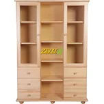 ZEVYT-NABYTEK Knihovna z masivu K13, šířka 155 cm