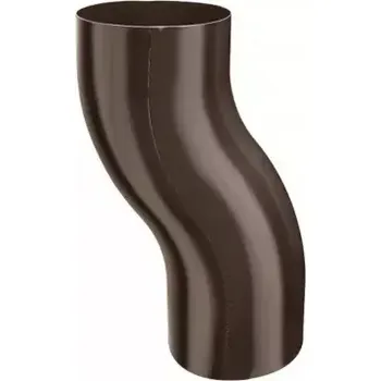 okap KJG koleno 80 lisované/odskokové RAL 8028 HNĚDÁ