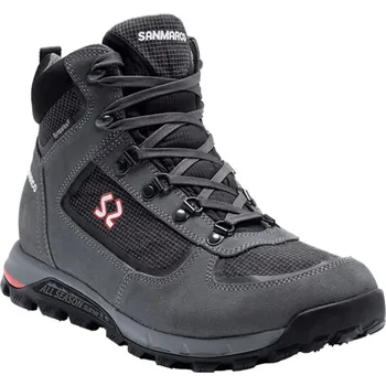 Dětská fitness obuv Pánská kotníková turistická obuv SAN MARCO-Vintage Sympatex M graffite/black Šedá 45