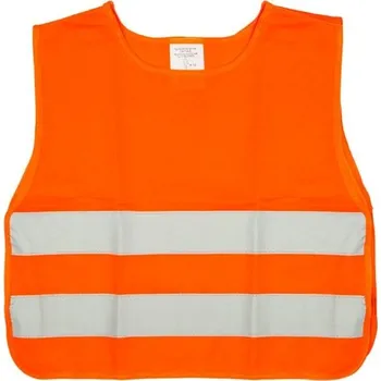 reflexní vesta 4Cars Vesta výstražná oranžová dětská se dvěma reflexními pruhy