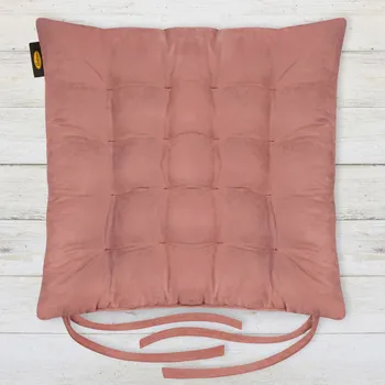 Podsedák POLŠTÁŘ NA ŽIDLI ADA 40X40X6 CM STARORŮŽOVÁ