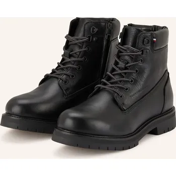 Pánské tenisky Tommy Hilfiger Pánské Šněrovací Kotníkové Boty, černá, 45