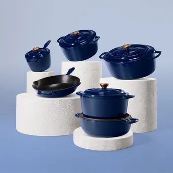 Pánev Huuust Litináč Vše, co potřebujete – sada 6 kusů - Safírově modrá