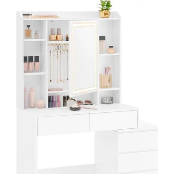 Toaletní stolek Boxxx TOALETNÍ STOLEK, bílá, 97,5/40/145 cm - Online Only toaletní stolky - 002543017602