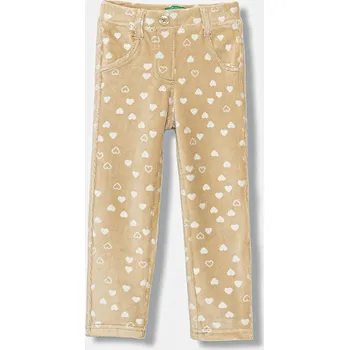 Dívčí legíny Dětské legíny United Colors of Benetton béžová barva, 4NNFGE02N 4NNFGE02N.P.seasonal 80X, vel. 90