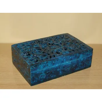 Šperkovnice Šperkovnice vyřezávaná - mastek obdélník s35