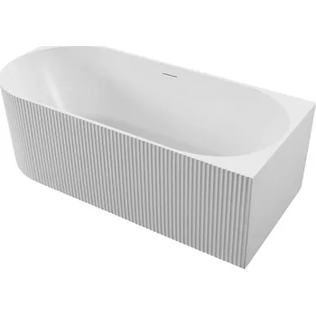 Vana CERANO - Volně stojící akrylátová vana Aira, pravá - bílá lesklá - 170x80 cm