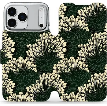 Pouzdro na mobilní telefon Flipové pouzdro Mobiwear - Apple iPhone 17 Pro Max - VA45S Travina (Knížkové flip pouzdro, obal, kryt na mobil Apple iPhone 17 Pro Max - VA45S Travina, materiál Umělá kůže + TPU - ochrana 360°, stojánek, silikonová vanička, magnetické zavírání)