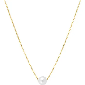 Módní doplněk Brilio Půvabný náhrdelník ze žlutého zlata s říční perlou 14/778.871P + 2 měsíce na vrácení zboží