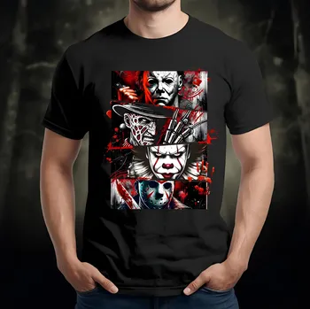 Pánské tričko Top horror 4 Bílá S