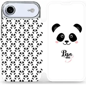 Pouzdro na mobilní telefon Flipové pouzdro Mobiwear - Apple iPhone Air - M030P Panda Amálka (Knížkové flip pouzdro, obal, kryt na mobil Apple iPhone Air - M030P Panda Amálka, materiál Umělá kůže + TPU - ochrana 360°, stojánek, silikonová vanička, magnetické zavírání)