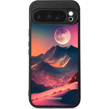 Pouzdro na mobilní telefon Lesklý kryt Mobiwear Glossy - Google Pixel 9 Pro XL - G008G Pahorky s měsícem (Prémiové lesklé pouzdro, obal, kryt Mobiwear Glossy na mobil Google Pixel 9 Pro XL - G008G Pahorky s měsícem, materiál Plast + TPU silikon - krytí po všech stranách,)