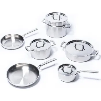 Pánev Huuust Šéfkuchařská sada z vícevrstvé nerezové oceli - 7 kusů