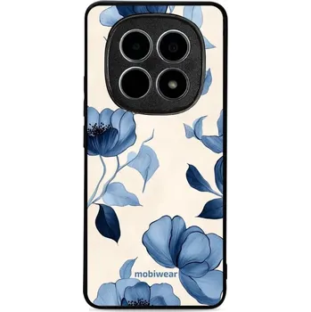 Pouzdro na mobilní telefon Lesklý kryt Mobiwear Glossy - Xiaomi Redmi Note 15 5G - GP73G Modrá krása květů (Prémiové lesklé pouzdro, obal, kryt Mobiwear Glossy na mobil Xiaomi Redmi Note 15 5G - GP73G Modrá krása květů, materiál Plast + TPU silikon - krytí po všech stranách,)