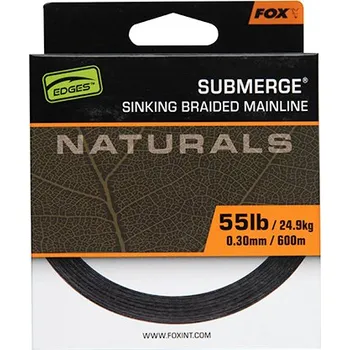 Fox Splétaná Šňůra Naturals Submerge Braid 600 m 0,30 mm 55lb 24,9 kg