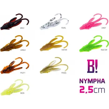 Nástraha Delphin Umělá nástraha BOMB! Nympha 2,5 cm Velikost: 2,5 cm, Barva: NEON, Počet ks v balení: 10