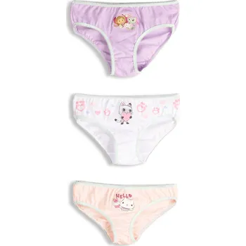 Dívčí spodní prádlo GATE Balení 3 kalhotek Gabby's Dollhouse 4Y 825-0828/62