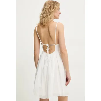 Dámské šaty Bavlněné šaty Answear.LAB ps9169s.fos bílá 00X, vel. L